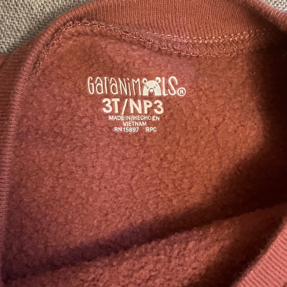 Garanimals Rust Smile Heart Sweatshirt - Picture 2 of 2